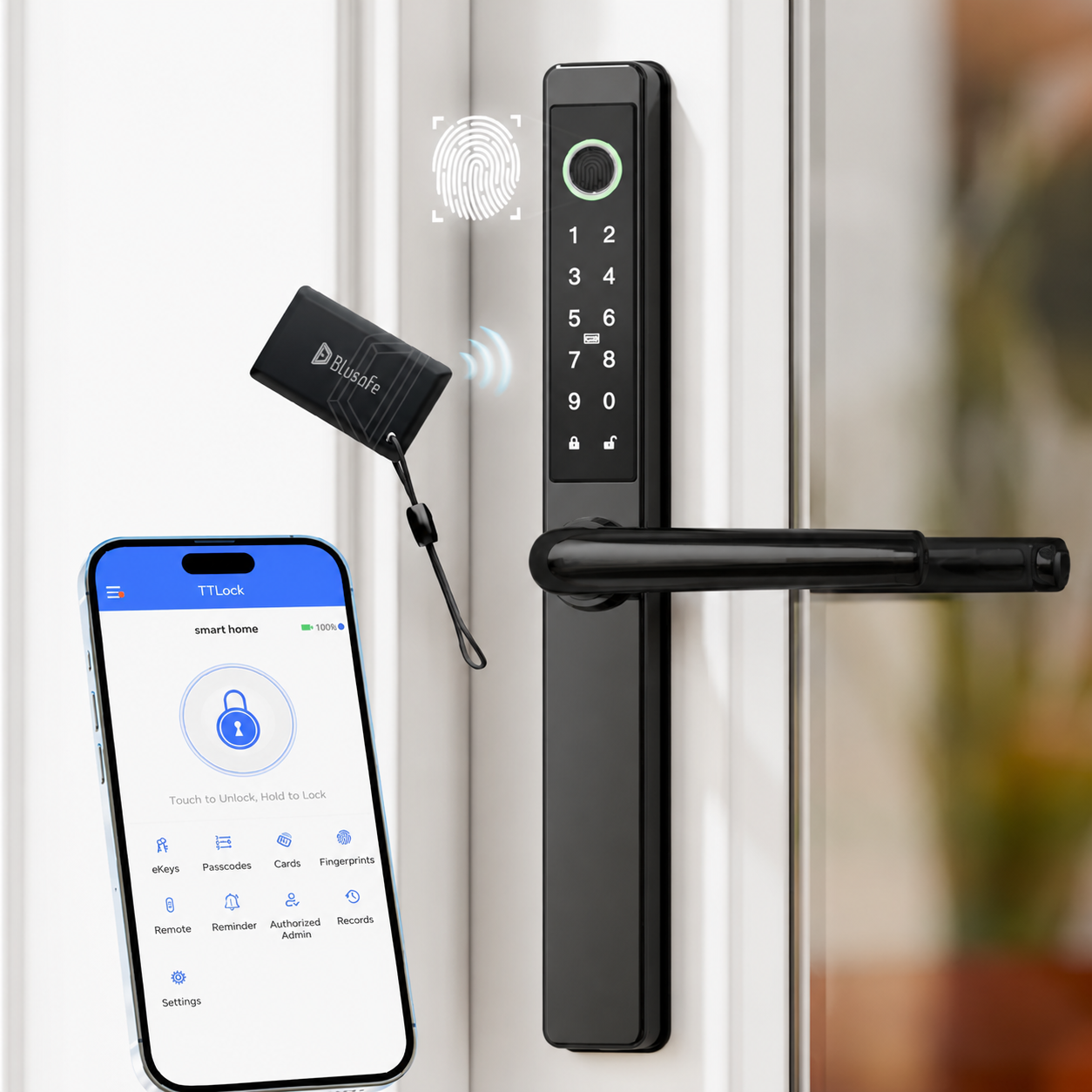 Blusafe Origin Smart Plus Smart Handle — Fingerprint, RFID & App