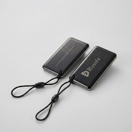 Blusafe Smart Door Lock RFID Key Card 2 Pack Key Card, Key Tag Black