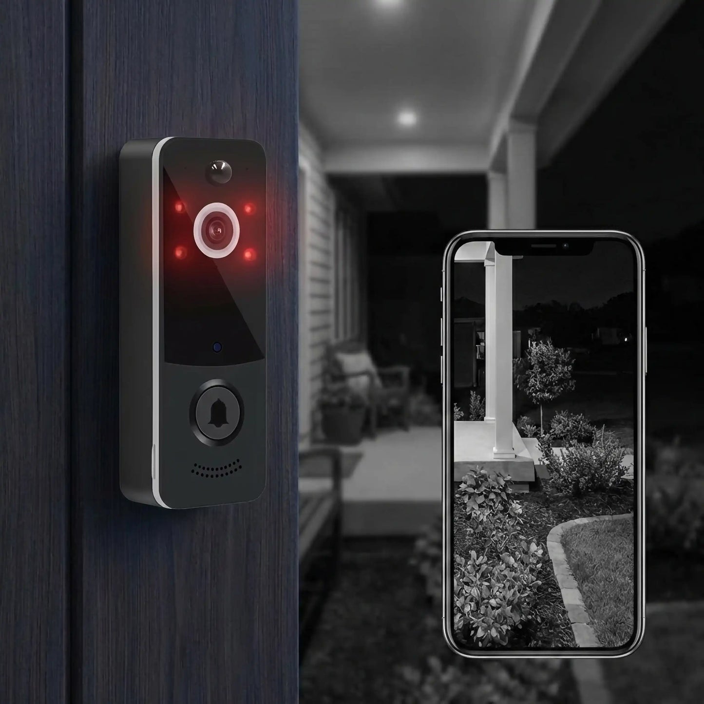 Blusafe Smart Doorbell / Intercom | HD Video Camera, Wireless App Control & Night Vision TTlocks