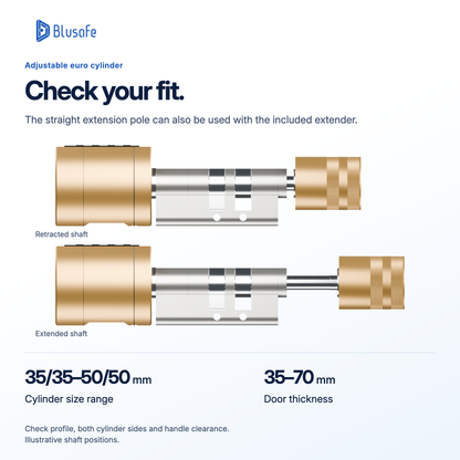 Blusafe Axis — Adjustable fit and compatibility