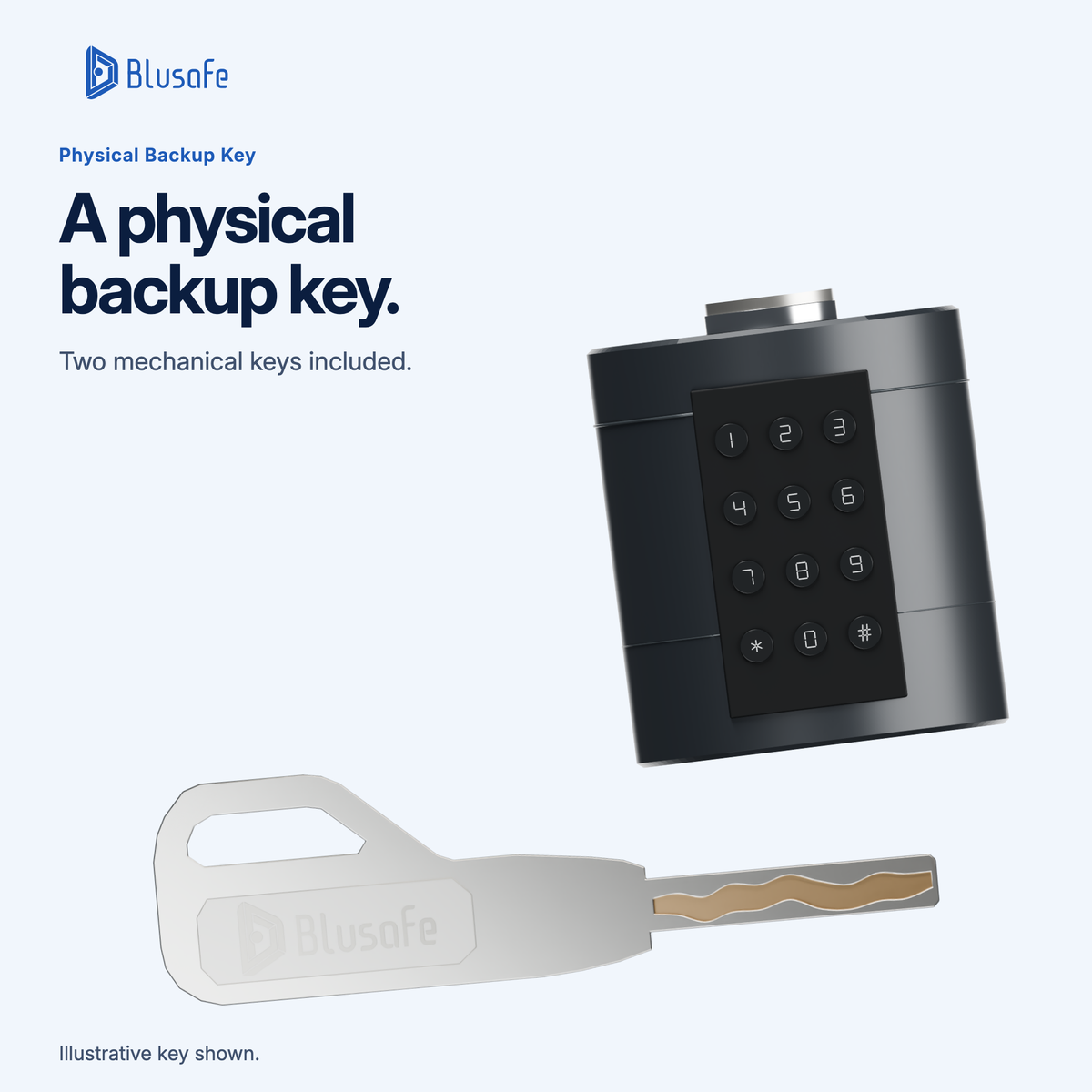 Blusafe Axis — Physical Backup Key