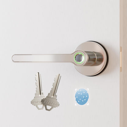 Blusafe Breeze Plus Rose Smart Door Handle – Fingerprint, App Control & Bluetooth Wi-fi Access