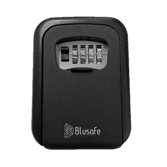 Blusafe Wall Mounted Key Storage Box - Combination Lock - Black