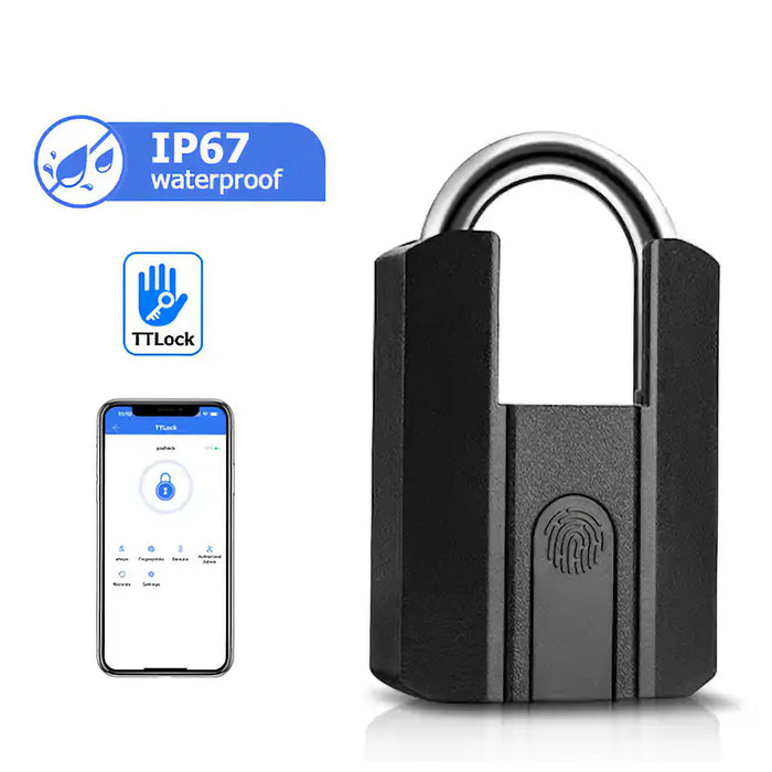 Blusafe Smart Fingerprint Padlock Pro – Bluetooth App Control, IP67 Weatherproof