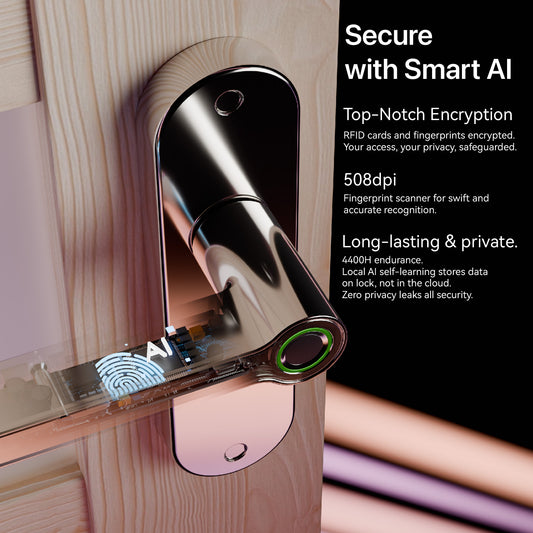 Blusafe Breeze Plus Internal Smart Door Handle — Fingerprint & App