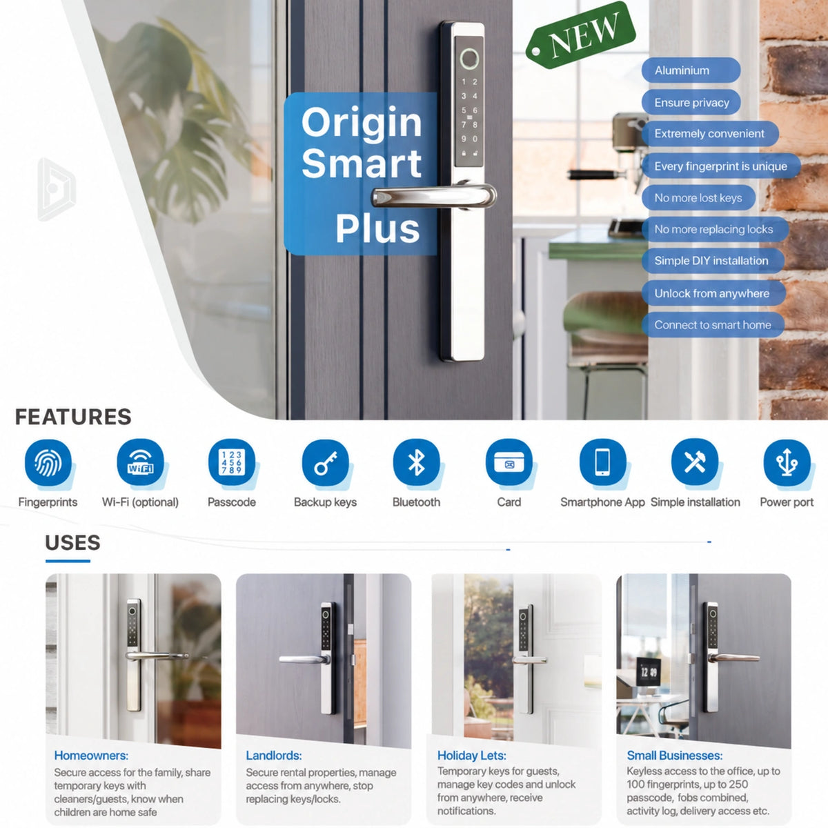 Origin Smart Plus Aluminium — features and uses