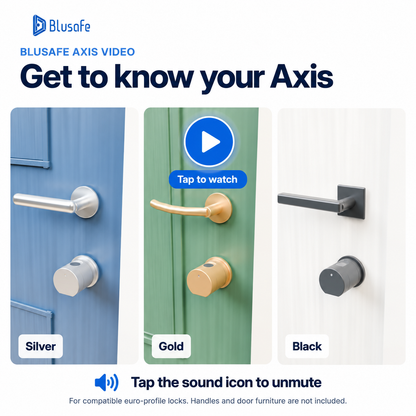 Blusafe Axis video — Get to know your Axis. Tap to watch; tap the sound icon to unmute.