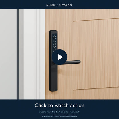 Click to watch action — automatic timber door locking with Origin Smart Plus V8