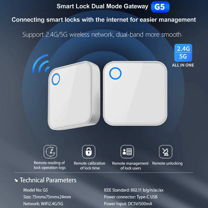TTLock G5 Dual-Band Wi-Fi Gateway for Blusafe Smart Locks